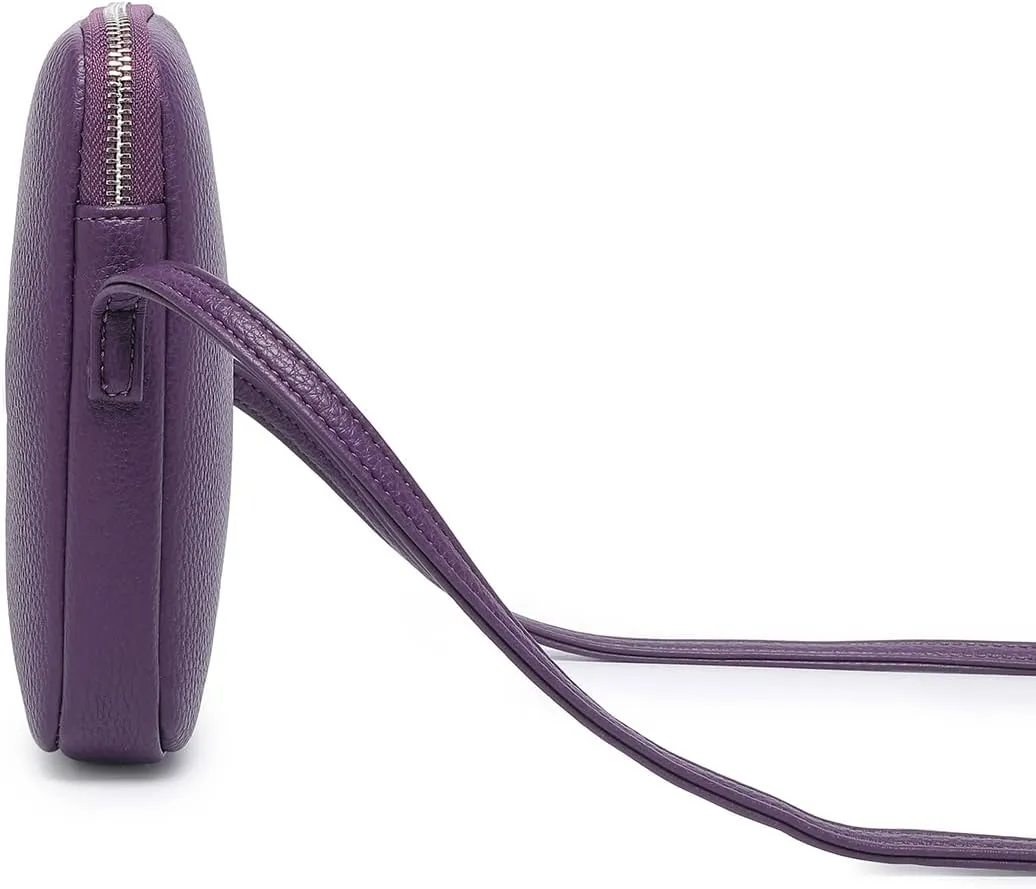 Small Crossbody Purse Zipper Cell Phone Bag Mini Shoulder Purse Wallet Smart Phone Wallet with Credit Card Solts