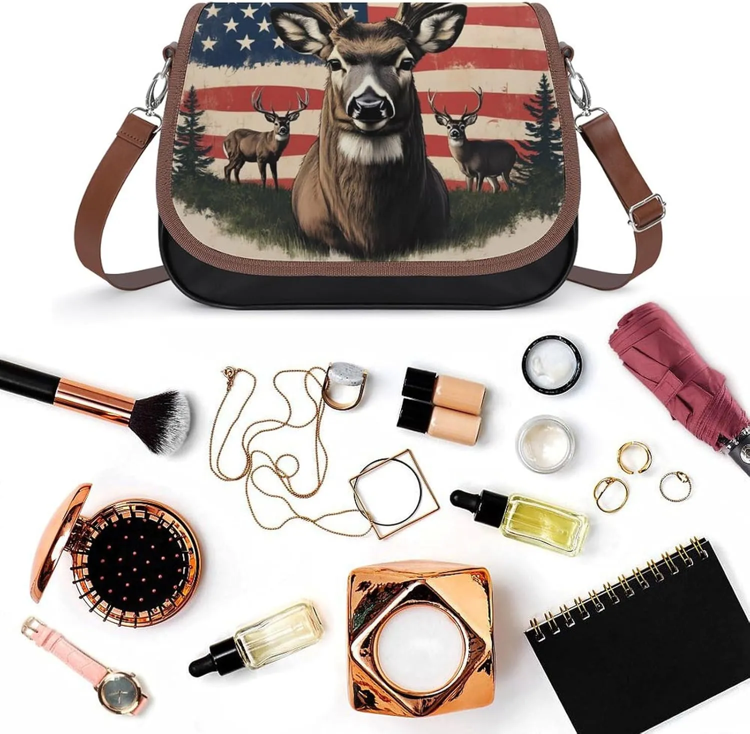 Small Crossbody Shoulder Purse for Women Men, Pu Leather Travel Purse Waterproof Cross Body Bags