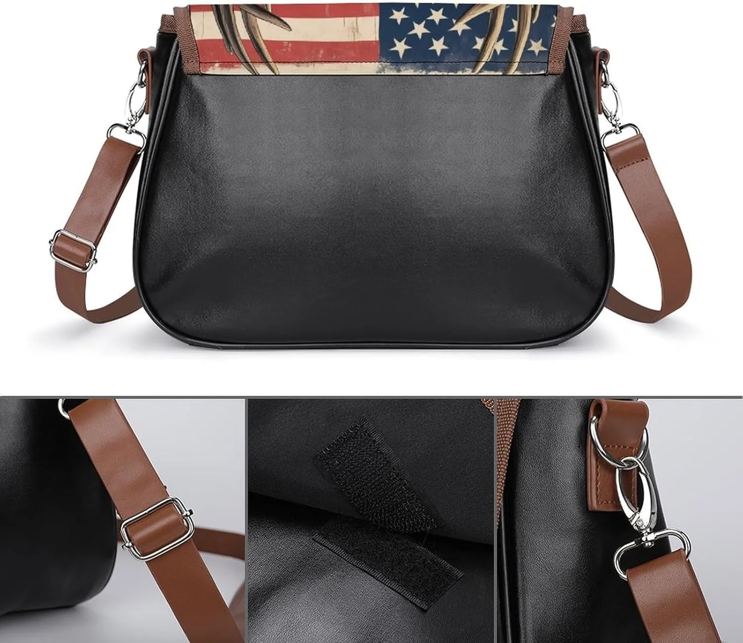 Small Crossbody Shoulder Purse for Women Men, Pu Leather Travel Purse Waterproof Cross Body Bags