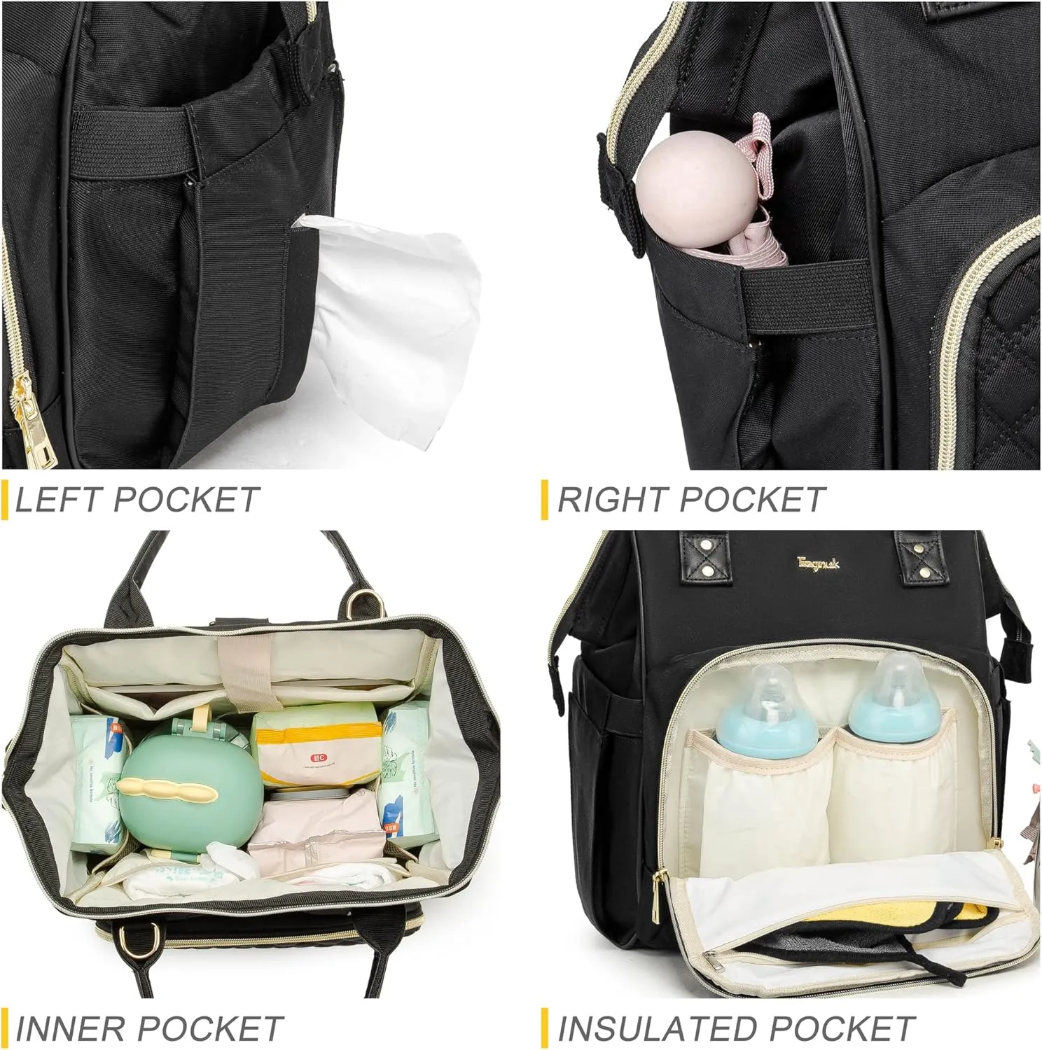 Small Diaper Bag, Mini Baby Backpack, Multi-function Waterproof Travel Tote Work Bag