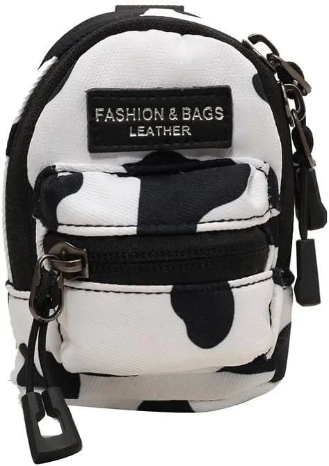 Small Makeup Bag Mini Backpack,Mini Lipstick Cosmetic Bag Hanging Storage Crossbody Bag, Coin Purse Zipper Wallet (2PCS)