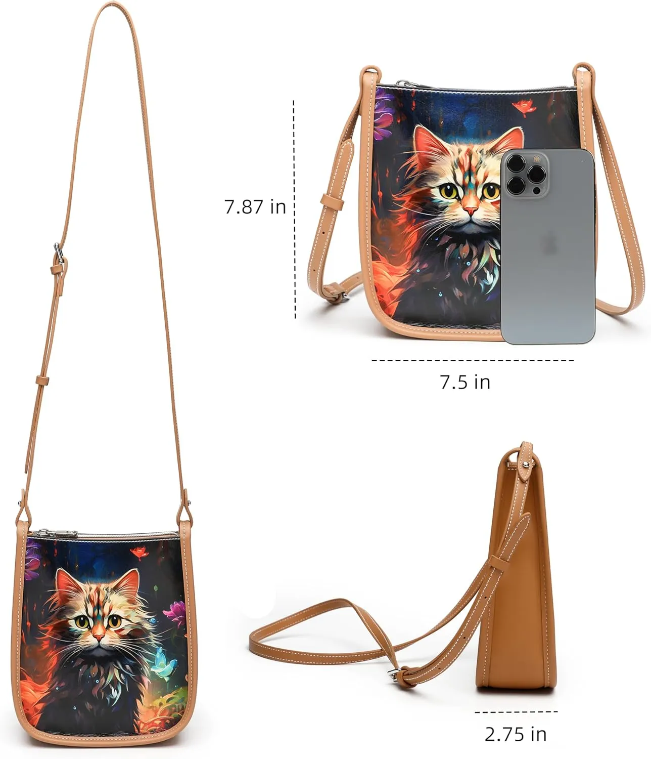 Small Purses Crossbody Bags Handbag for Women Travel Designer Medium Crossbody Bag Trendy with Adjustable Strap
