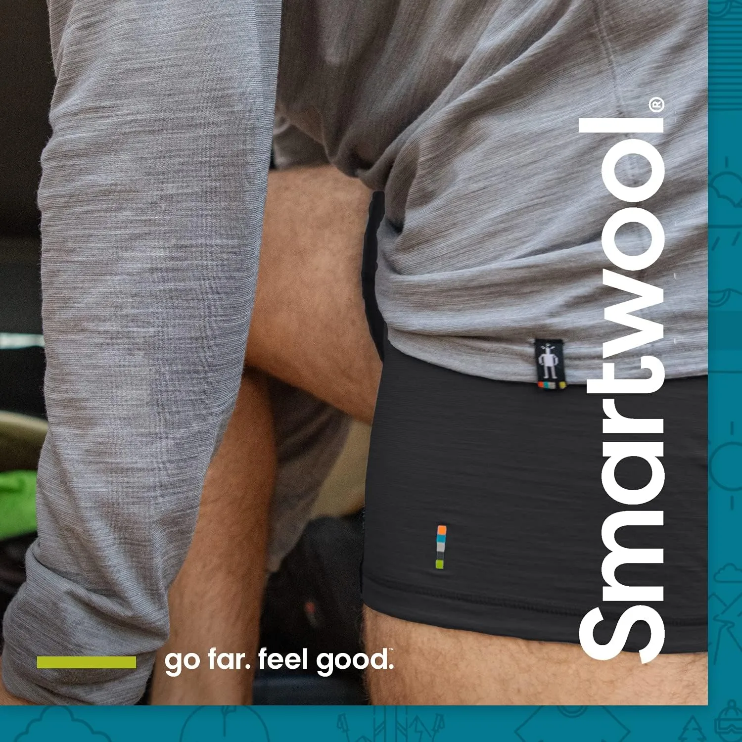 Smartwool Men's Merino Print Boxer Brief Boxed