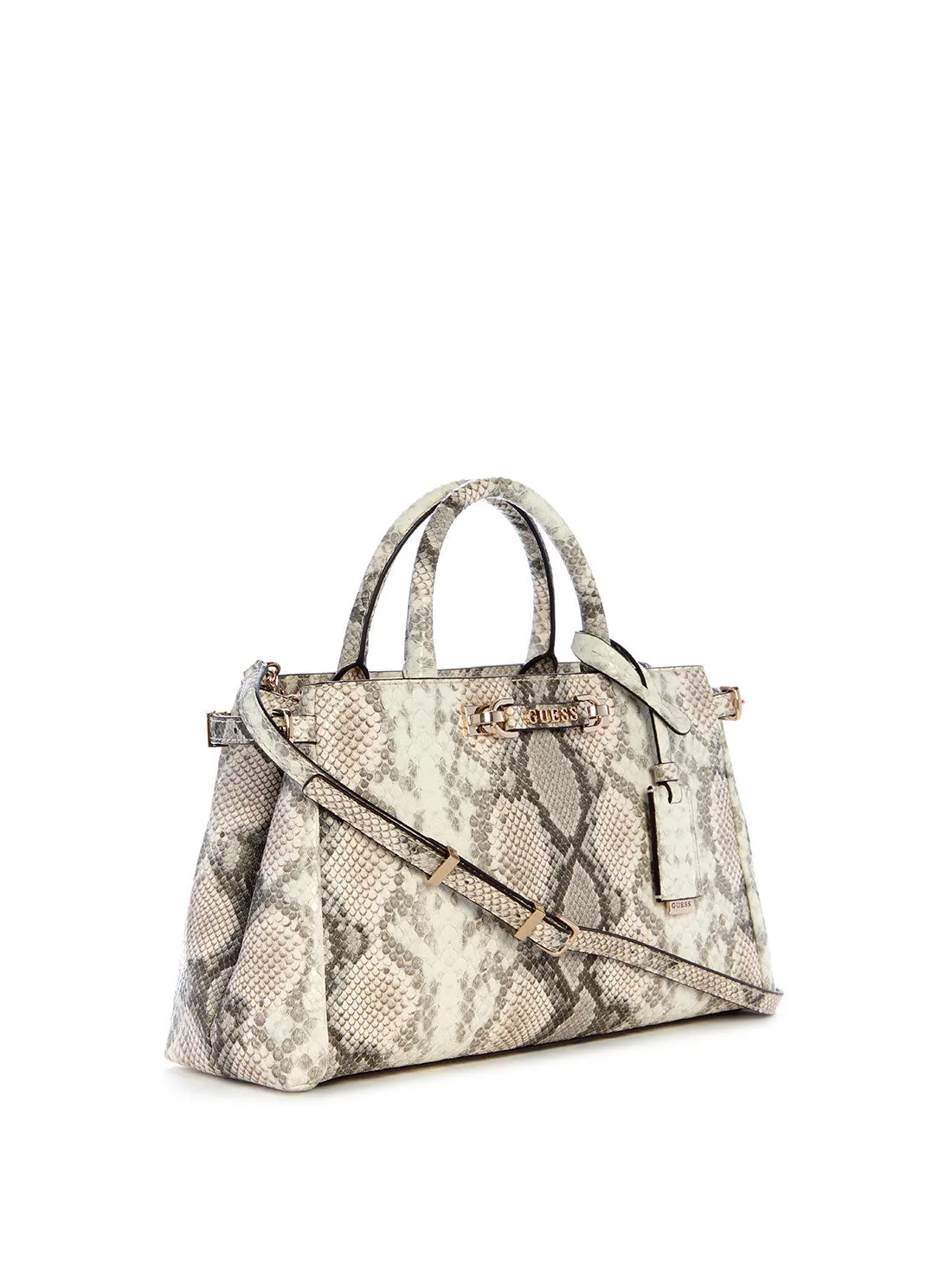 Snake Print Lefia Luxury Satchel Bag