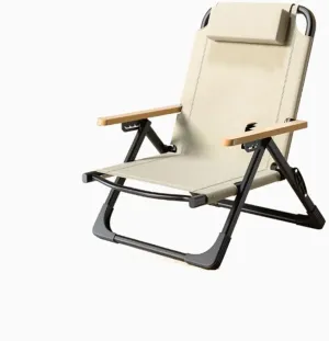 Soft And Comfortable Outdoor Folding Chair Higher Back Recliner Breathable And Refreshing Portable Seadog Chair Camping Chair Picnic Chair Beach Fishing Chair For Outdoor Picnic Beach Camping Fishing