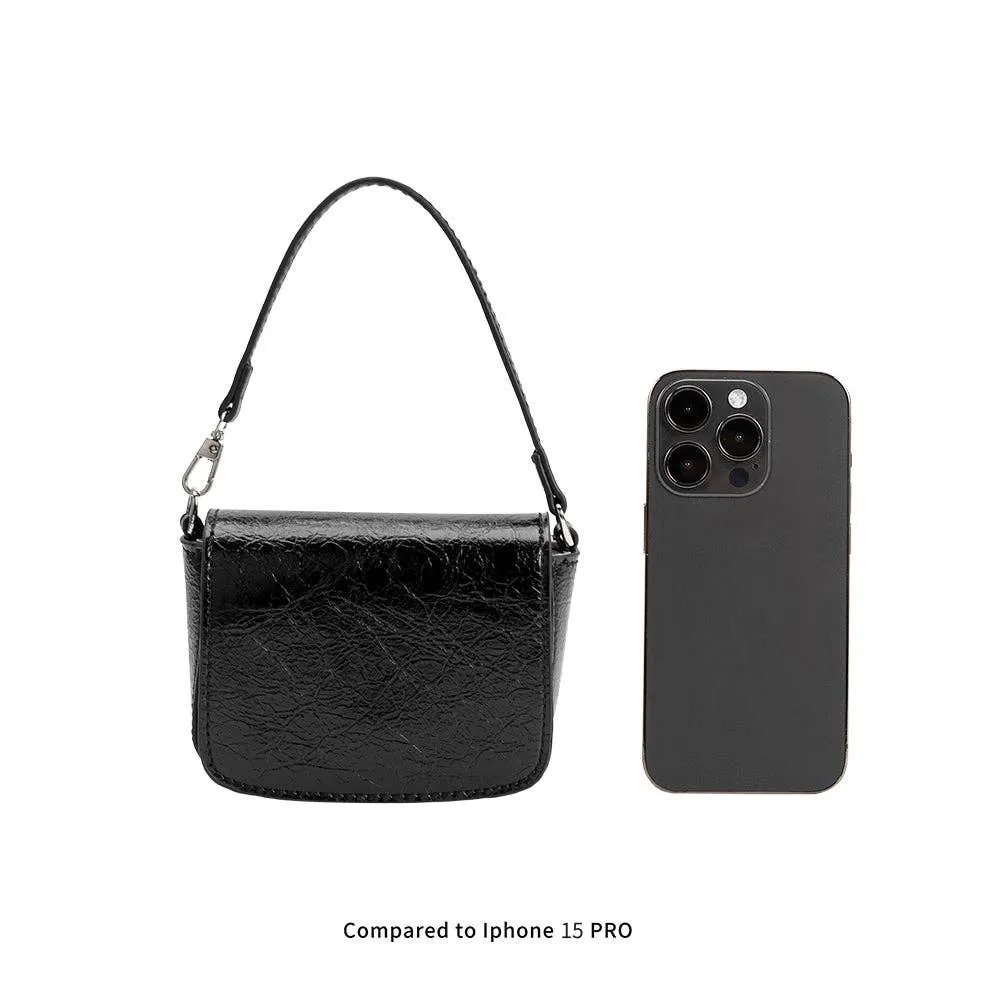 Sonnet Taupe Mini Vegan Crossbody Bag