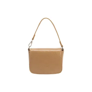 Sonnet Taupe Mini Vegan Crossbody Bag