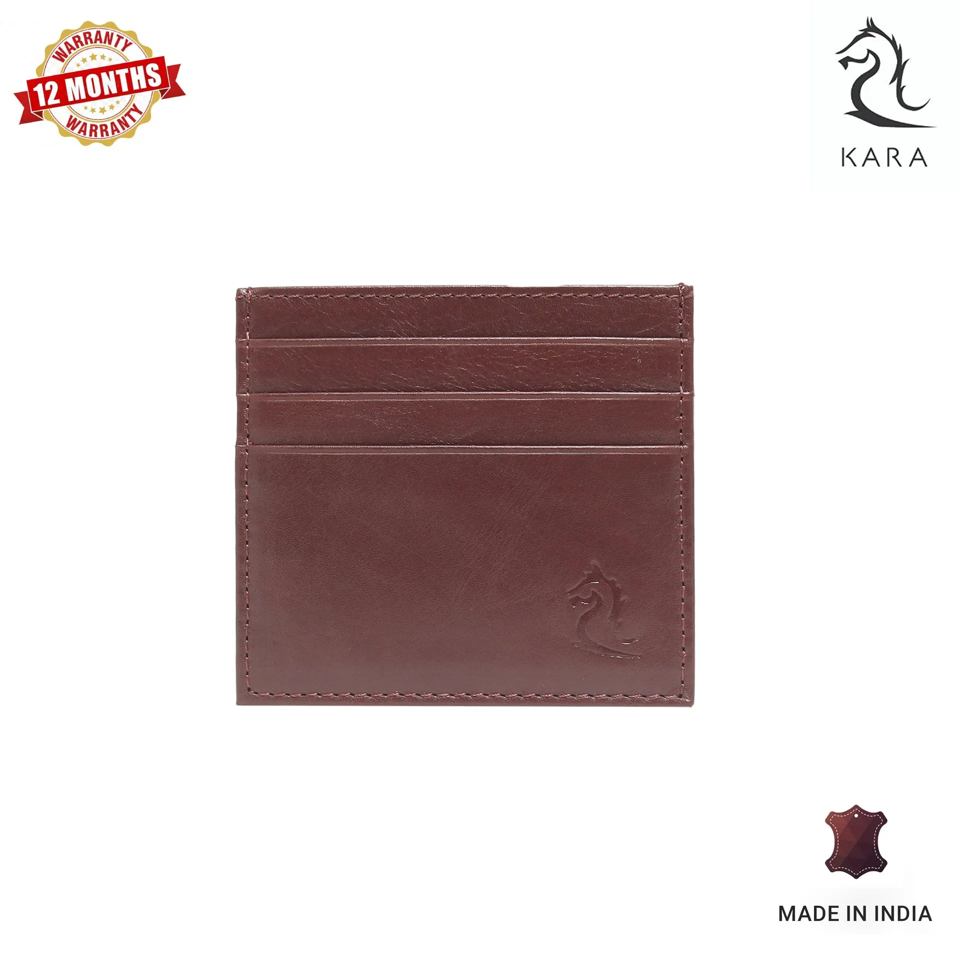 Sophisticated Compact Leather Card Holder