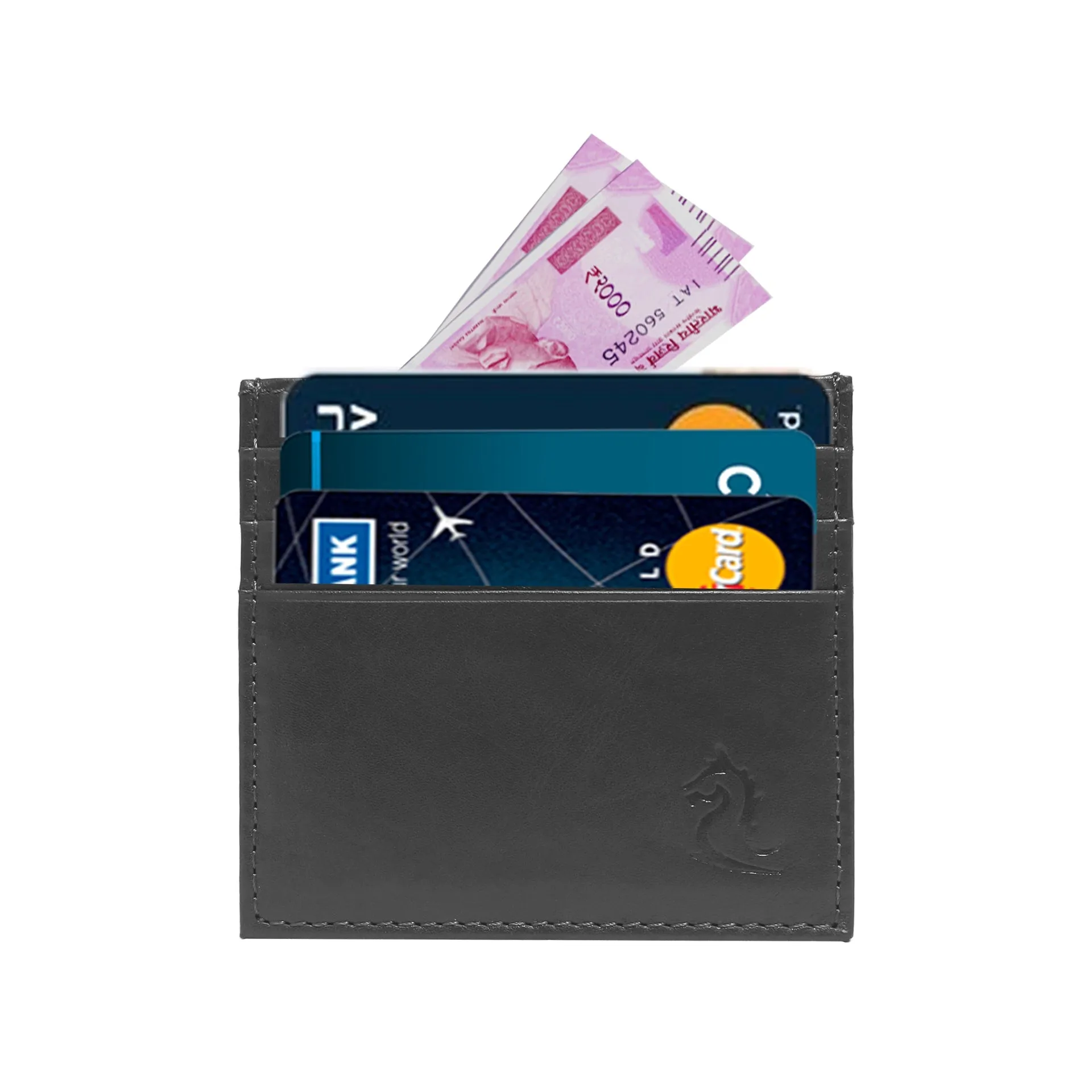 Sophisticated Compact Leather Card Holder