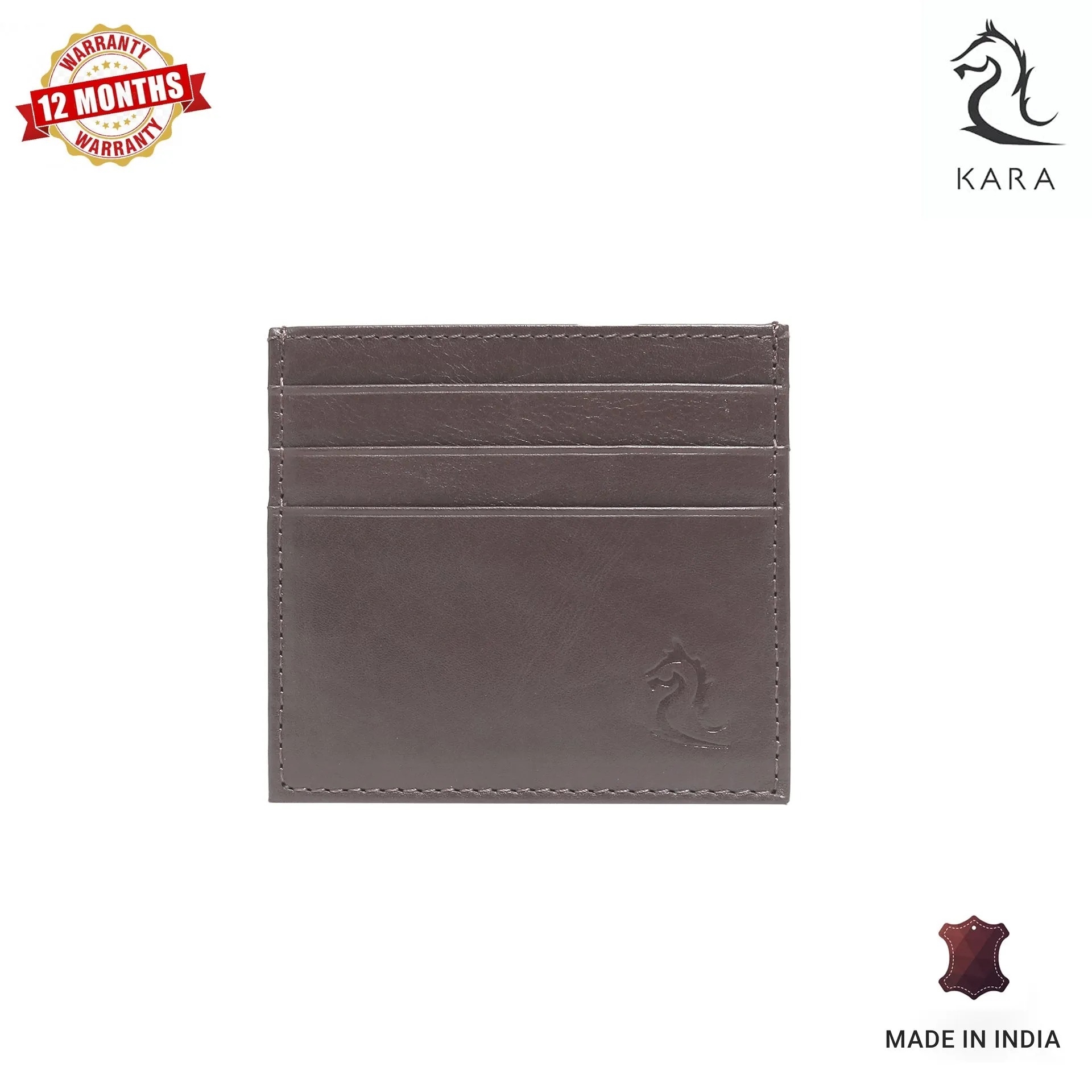 Sophisticated Compact Leather Card Holder