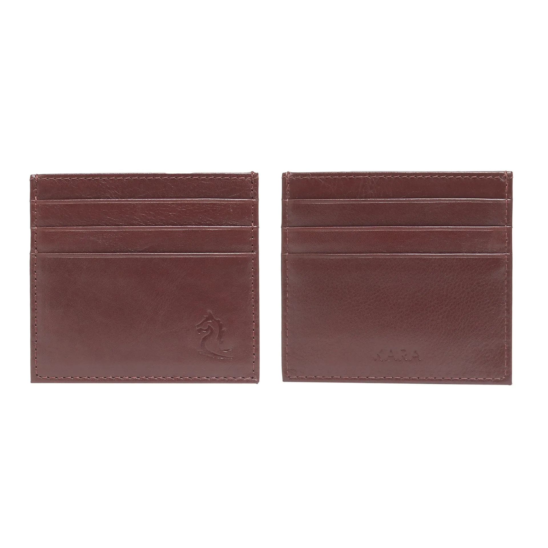 Sophisticated Compact Leather Card Holder