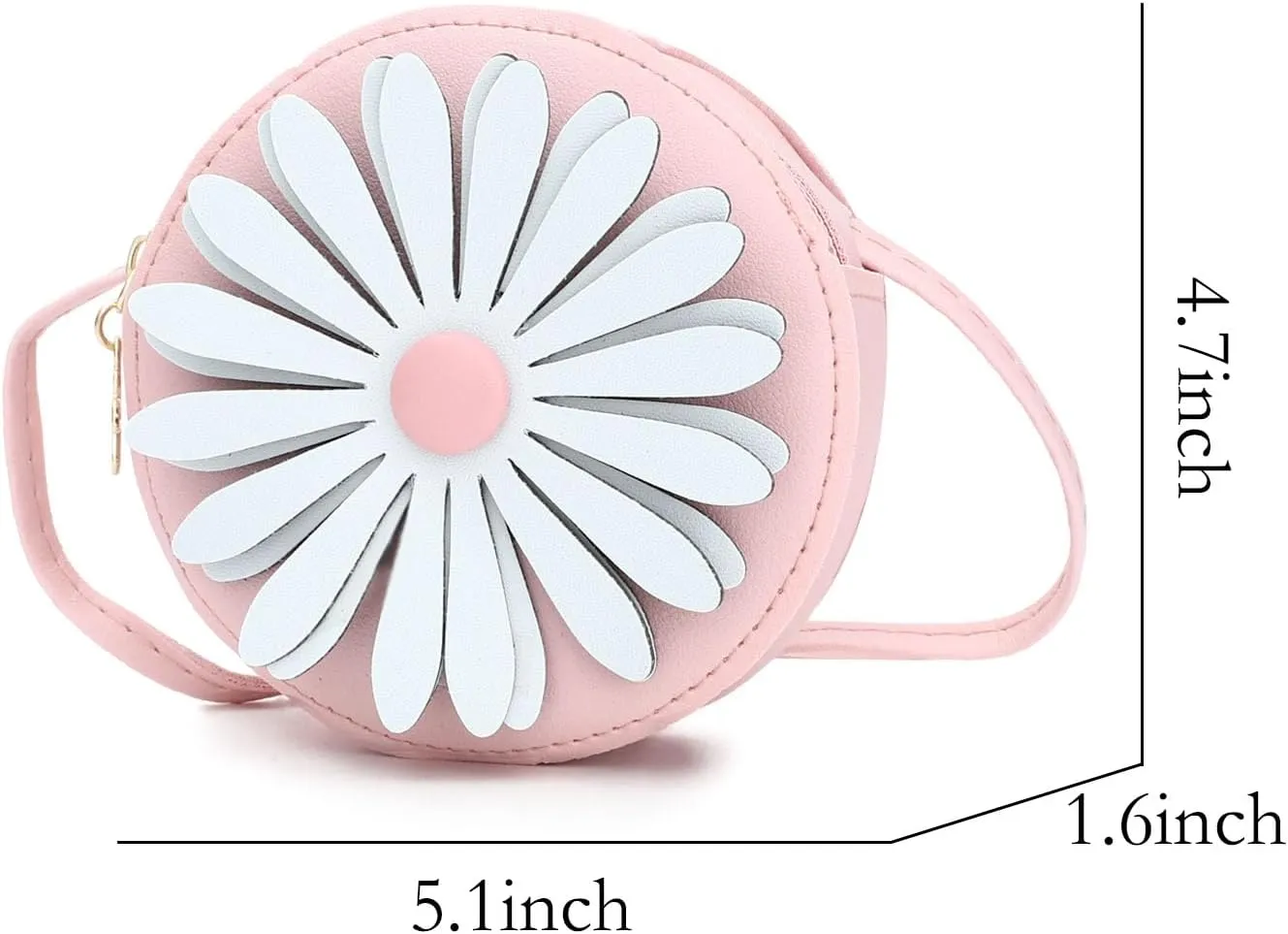 SOTOGO 2 Pieces Little Girls Crossbody Bag Princess Purse Set Toddler Purse Cute Kids Handbag Fashion Sunglass for Girls, Pink