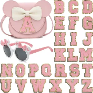 SOTOGO 2 Pieces Little Girls Crossbody Bag Princess Purse Set Toddler Purse Cute Kids Handbag Fashion Sunglass for Girls