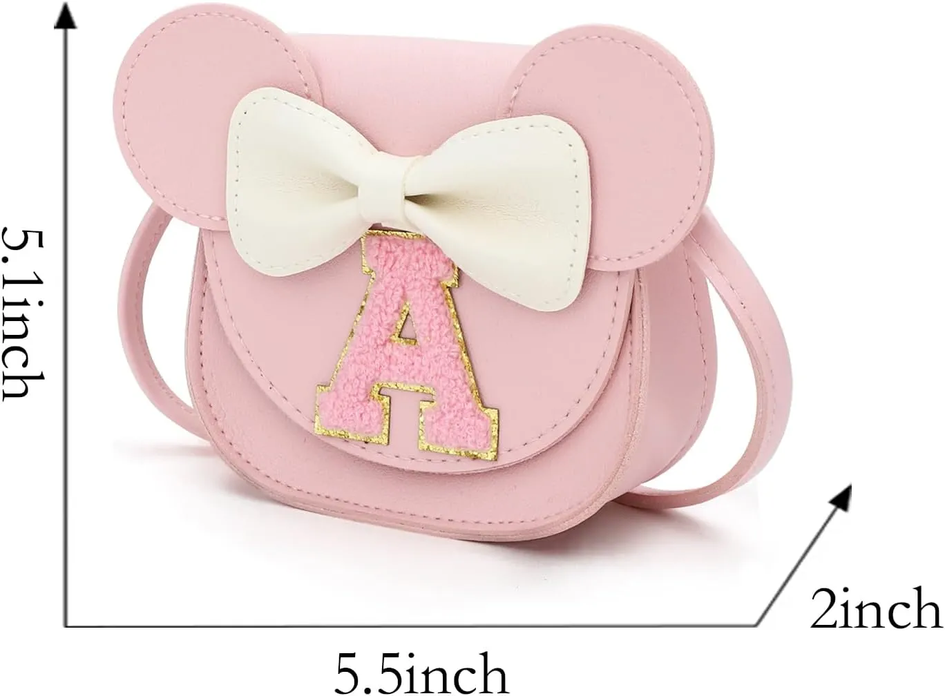 SOTOGO 2 Pieces Little Girls Crossbody Bag Princess Purse Set Toddler Purse Cute Kids Handbag Fashion Sunglass for Girls