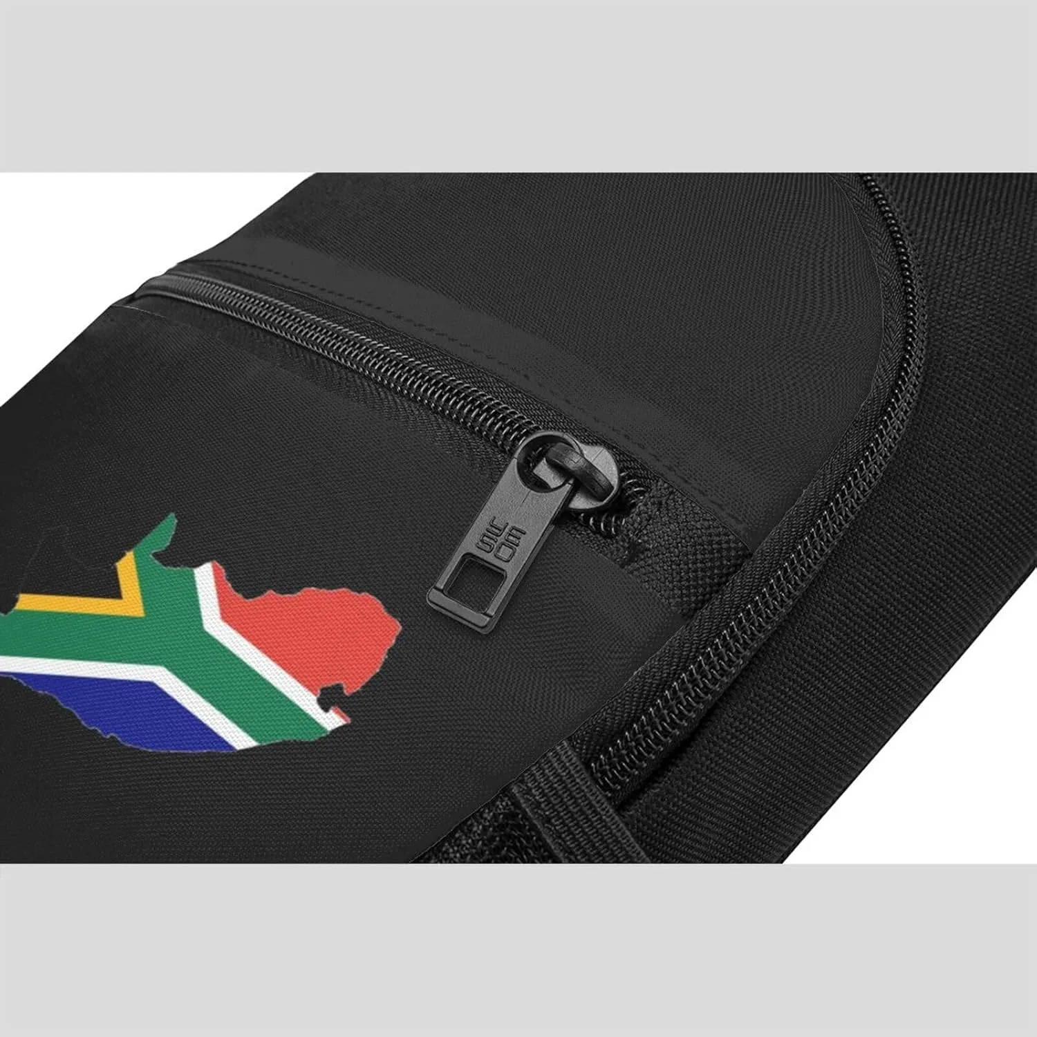South African Flag Africa Map Unisex Chest Bag Lightweight Crossbody Shoulder Bag Travel Pocket Black