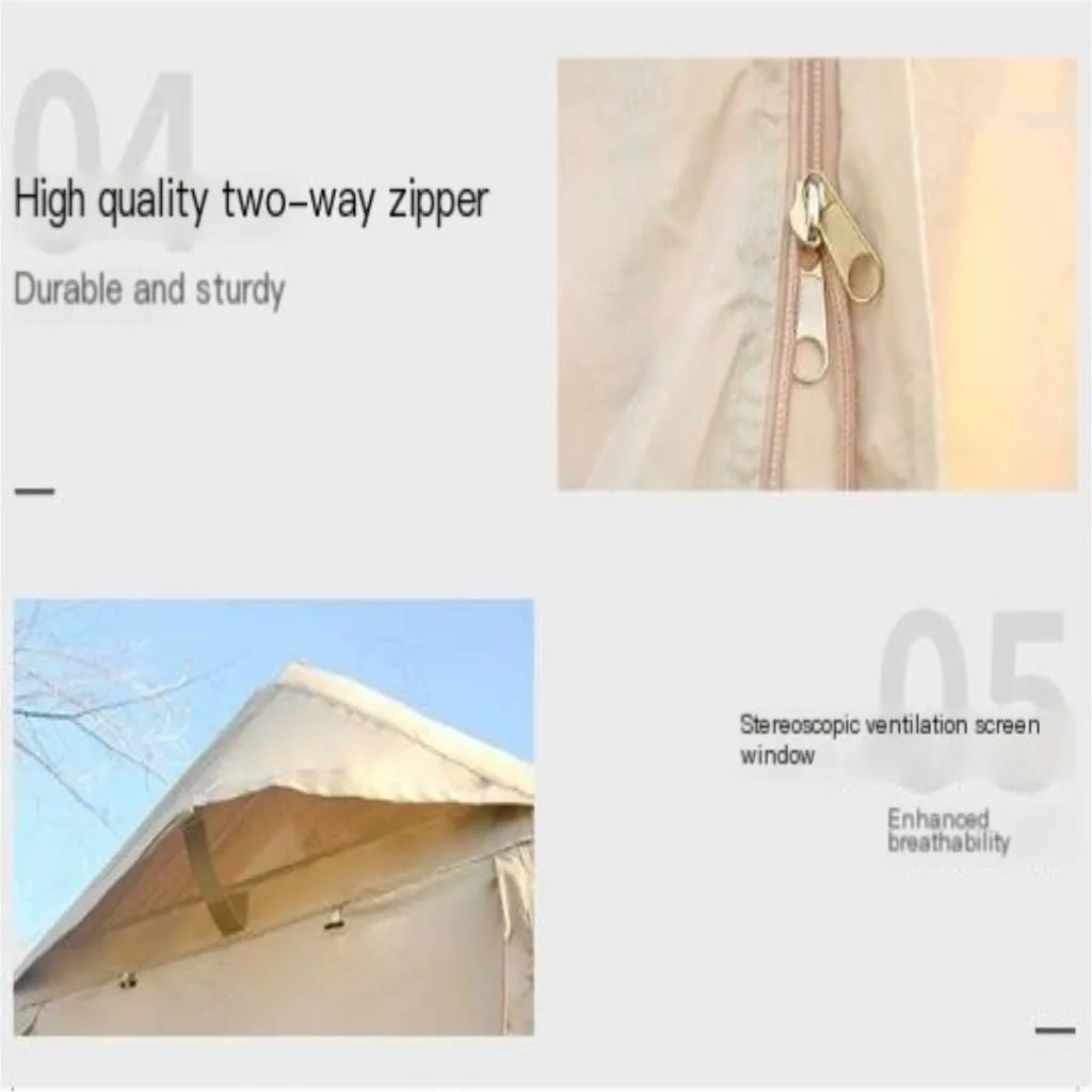 Spacious and Lightweight Portable Outdoor Inflatable Tent 6.3㎡ Inflatable Tent Travel Tent Free Tent Rain-Proof and Mosquito-Proof Tent Outdoor Tent