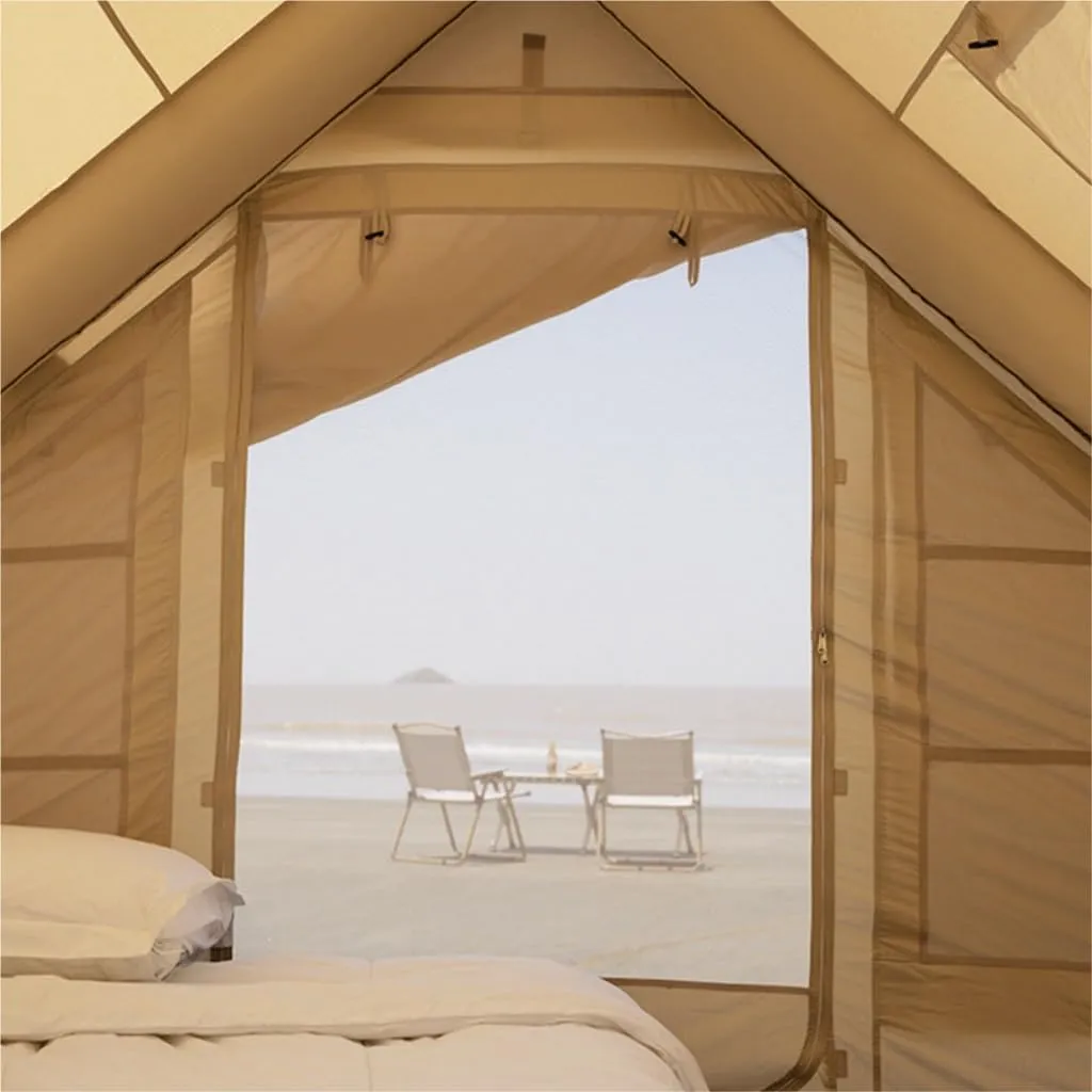 Spacious and Lightweight Portable Outdoor Inflatable Tent 6.3㎡ Inflatable Tent Travel Tent Free Tent Rain-Proof and Mosquito-Proof Tent Outdoor Tent