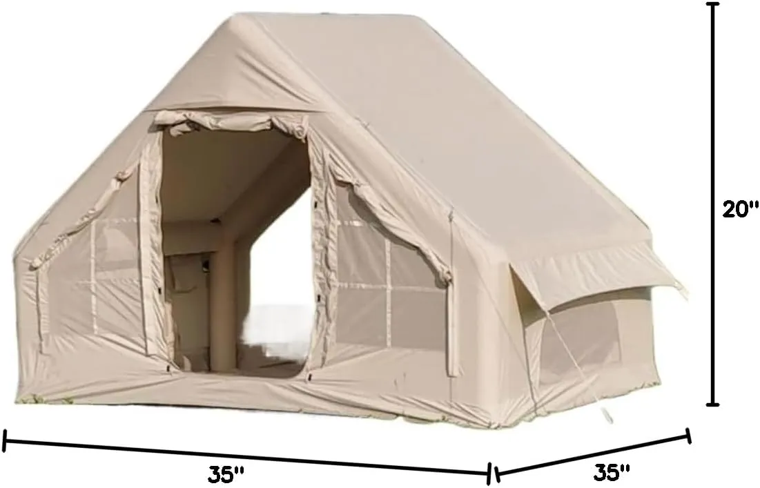 Spacious and Lightweight Portable Outdoor Inflatable Tent 6.3㎡ Inflatable Tent Travel Tent Free Tent Rain-Proof and Mosquito-Proof Tent Outdoor Tent