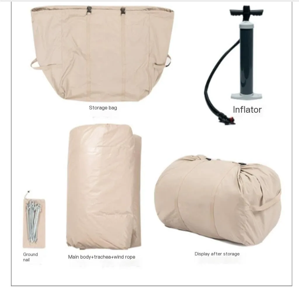 Spacious and Lightweight Portable Outdoor Inflatable Tent 6.3㎡ Inflatable Tent Travel Tent Free Tent Rain-Proof and Mosquito-Proof Tent Outdoor Tent