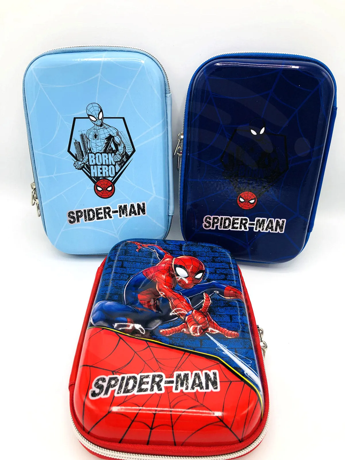 Spiderman Pencil Case Fiber Hard Shell Kids Pencil Pouch