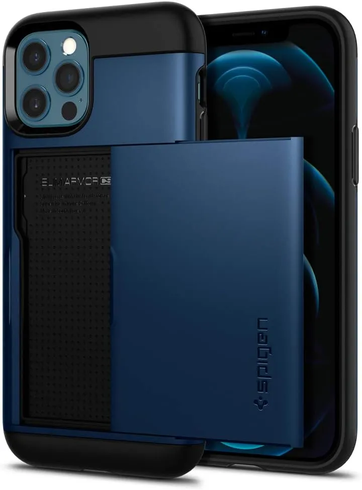 Spigen Slim Armor CS Designed for iPhone 12 / Designed for iPhone 12 Pro Case (2020) - Navy Blue