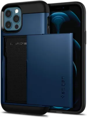 Spigen Slim Armor CS Designed for iPhone 12 / Designed for iPhone 12 Pro Case (2020) - Navy Blue