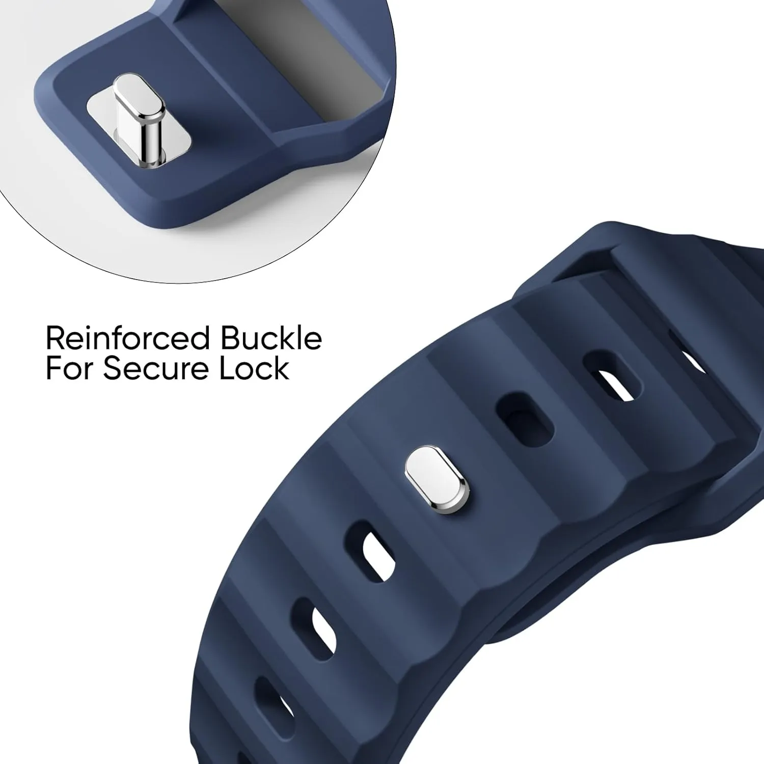 Sport Bands 6-Pack Compatible with Apple Watch Ultra 2 Band 49mm 46mm 45mm 44mm 42mm, Wide Soft Silicone Wristbands Waterproof Strap Men for iWatch Series 10 9 8 7 6 5 4 3 SE Ultra
