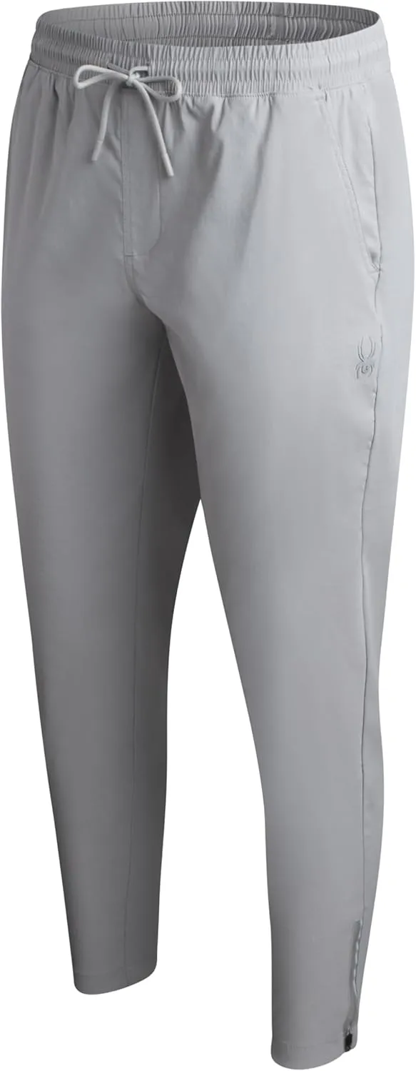 Spyder Mens Sweatpants - Athletic Nylon Stretch Pull On Workout Mens Jogger Pants with Drawstring and Pockets (Sizes: S-XL)