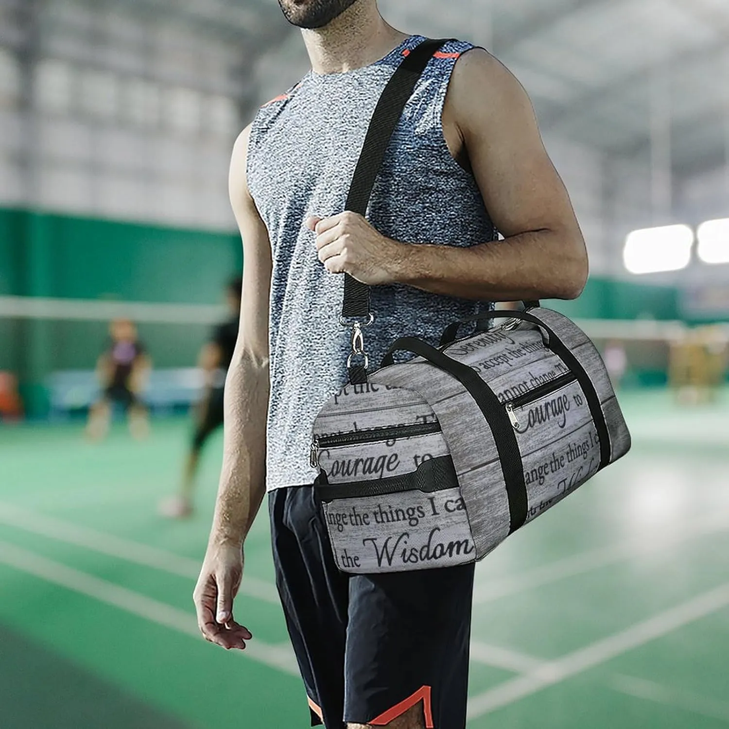 St Patrick Clover Green Fitness Bag with Large Capacity Backpack And Waterproof Bag