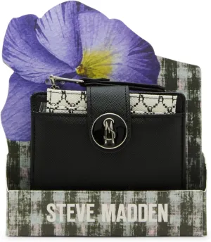Steve Madden Women's Jadyn-f Bifold with Removable Card Case