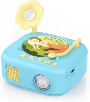 Story Toys for Music Montessori Musical Toys HOMESTEC Player for Toddlers Age 2-3,Record Player for Kids Educational Learning Sensory Toddler Toy,Kids Phonograph Music Gifts Girl Boy Toy (60pcs Cards)