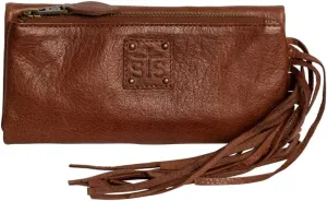 STS Ranchwear Womens Indie Mesa Walnut Buffalo Leather Zip Around Wallet