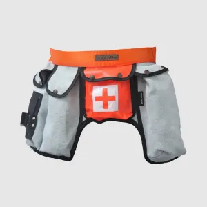 Styx Mill Leather Multi Pouch Toolbelt - Grey/Orange