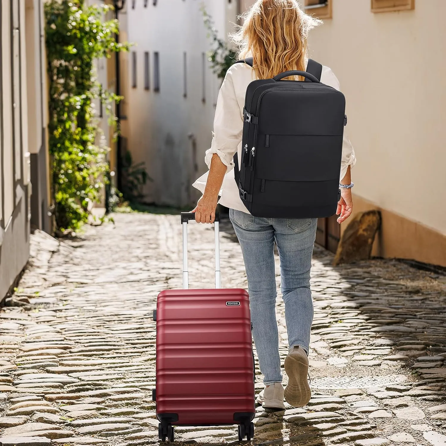 Suitcase Set 3 Piece, 20 IN Carry On Luggage with PC Hard Shell, TSA Lock Spinner Wheels Extension Handle Suitcase Set, Luggage Set With Fully Lined Interior