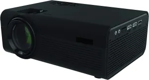 Supersonic SC-80P HD Digital Projector, 1080p Resolution, 2000 Lumina LED Lamp, True Colors, Powerful Sound, VGA/2 HDMI/USB2.0/ Micro SD Card & AV Input, for Home Theater and On-the-Go Entertainment.