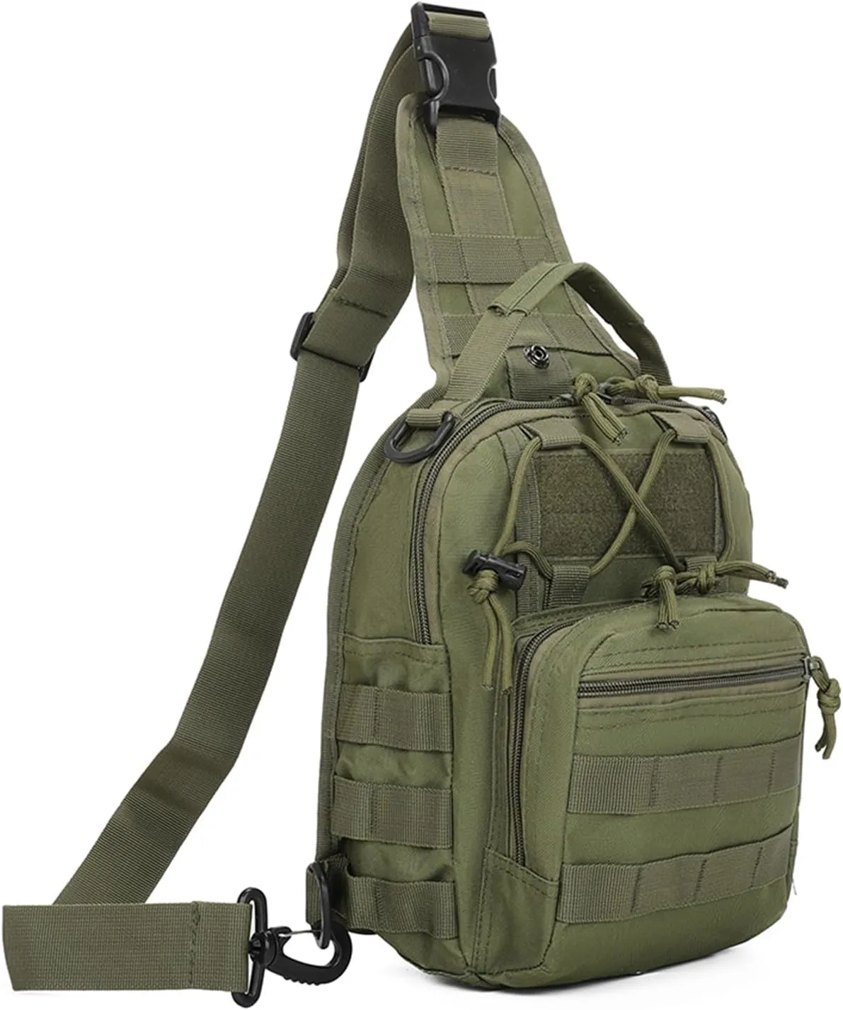 Tactical Sling Bag for Men, Small Crossbody Bag Chest Holster, EDC Shoulder Bag, Green