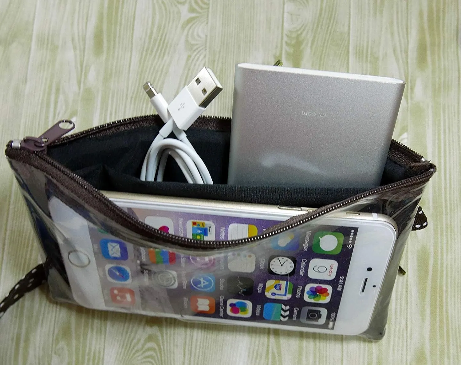 Tainada Phone Wristlet Purse 2 in 1 Pouch w/Clear View Window Touch Screen & Detachable Neck Strap Lanyard, Wristlet Strap for iPhone 15/14 Pro Max, 15/14 Plus; Samsung S23 , A54, Z Fold5 (Red)