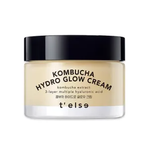T'ELSE Kombucha Hydro Glow Cream 1.69 fl.oz., Tightening Deep Facial Moisturizing, Vegan, Hydrate and Soften the Skin, 50ml