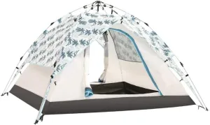 Tent Outdoor 3-4 People Rainproof Family Camping Quick- Double-Layer Camping Thickened Double Hydraulic Tent