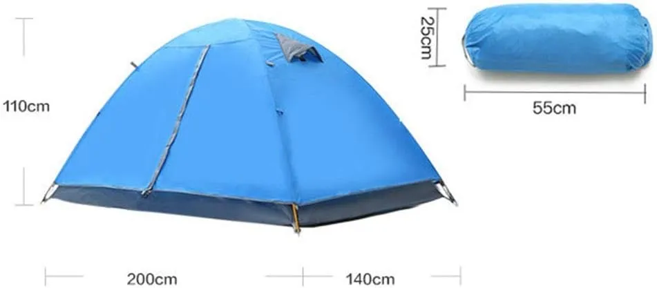 Tent Tent Mountaineering Camping Double Four Seasons Wild Thickening Rainproof Ultra Light Double-Layer Equipment Camping Tent