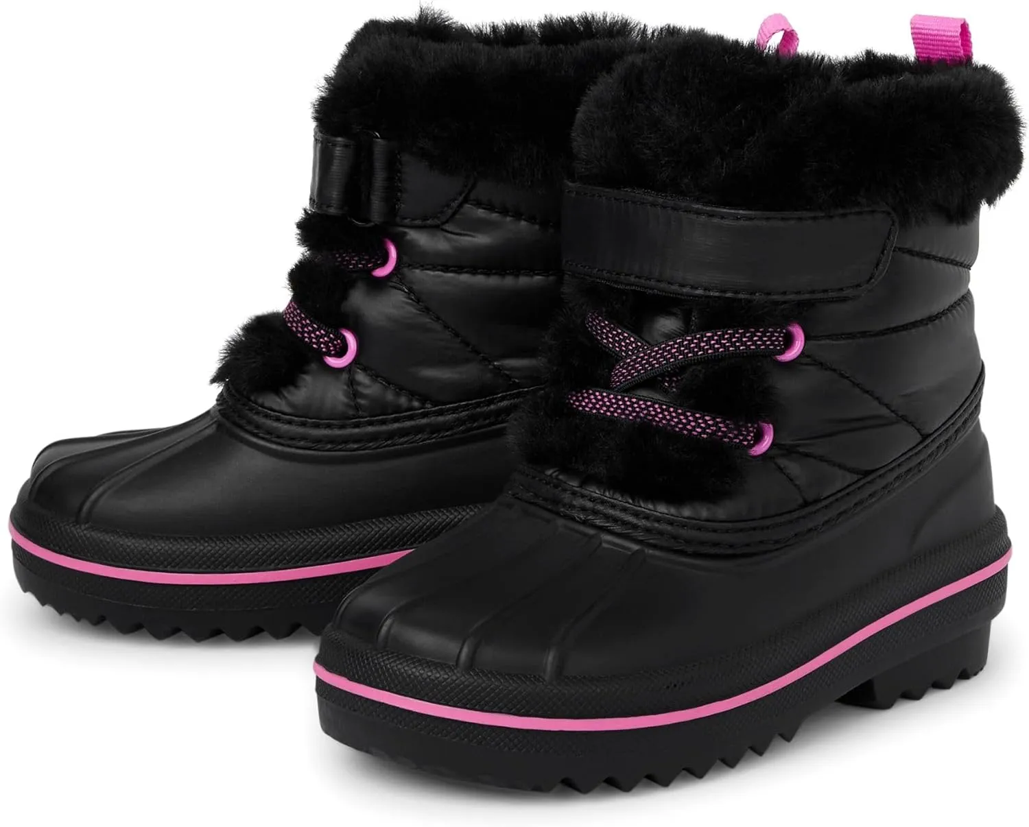 The Children's Place Baby Girls' Faux Fur Trim Snow Boot