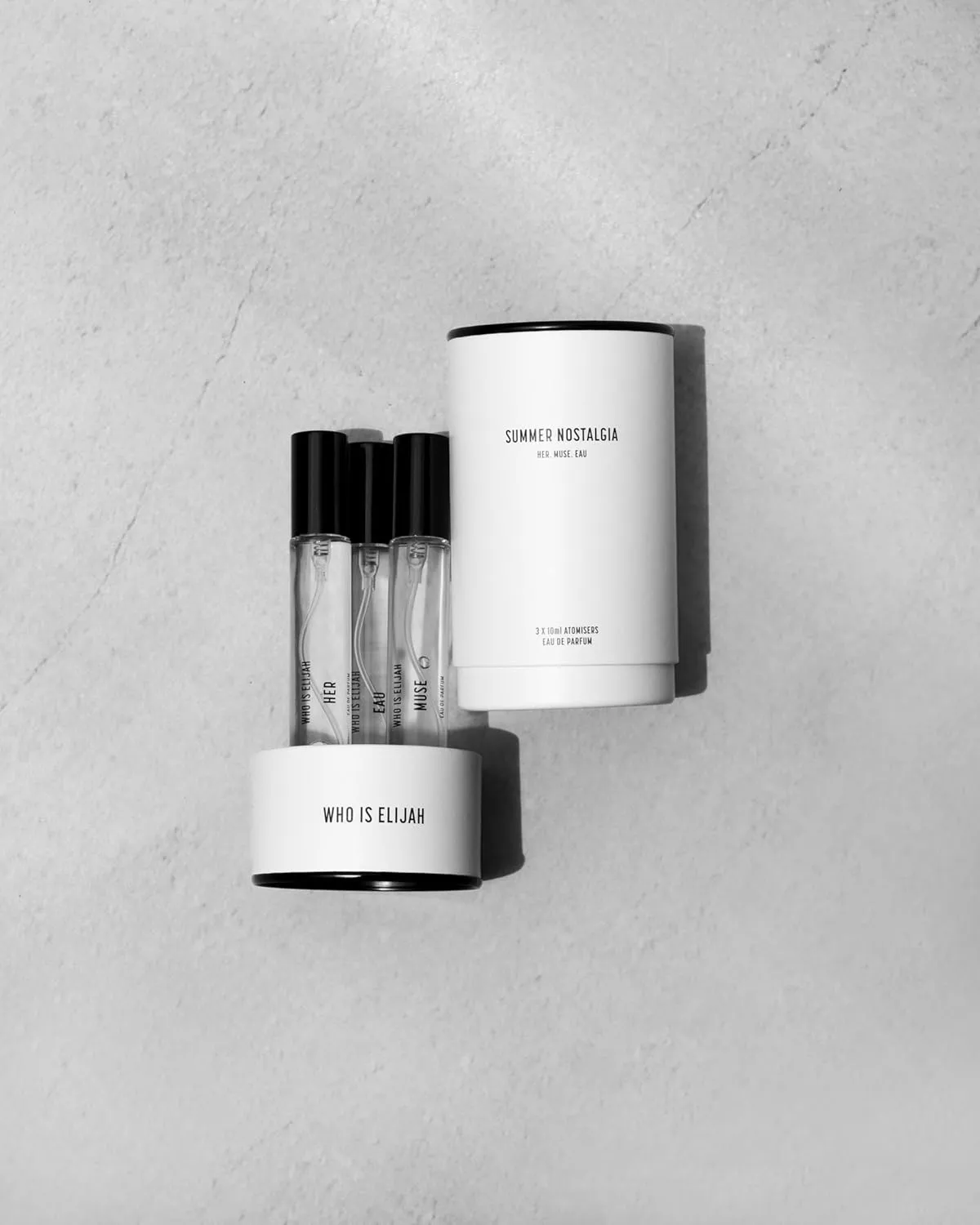 The Summer Nostalgia Trio Perfume Collection, Unisex Eau de Parfum for Men & Women, Travel Spray Fragrance Set with Her, Muse & Eau, Gifts for Women & Men, Unisex Cologne, 0.3 Fl Oz x 3