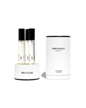 The Summer Nostalgia Trio Perfume Collection, Unisex Eau de Parfum for Men & Women, Travel Spray Fragrance Set with Her, Muse & Eau, Gifts for Women & Men, Unisex Cologne, 0.3 Fl Oz x 3