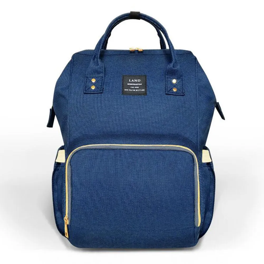 Ticent Wide Open Designed Baby Diaper Bag, Multi-Function Waterproof Travel Backpack Nappy Tote Bags for Mom & Dad, Large Capacity, Navy Blue