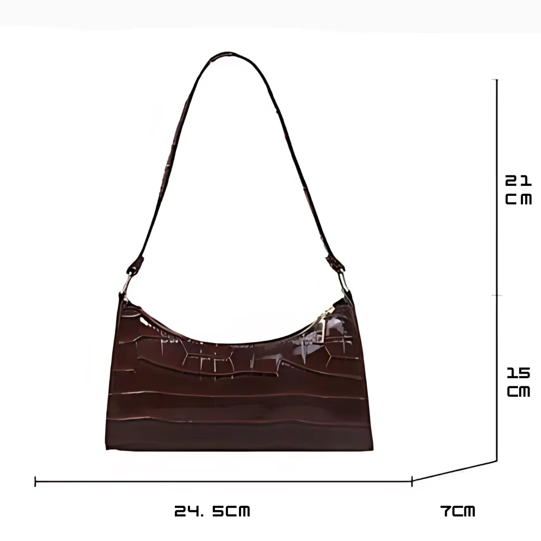 Tilly | Glittering Crocodile-Print Crossbody Bag