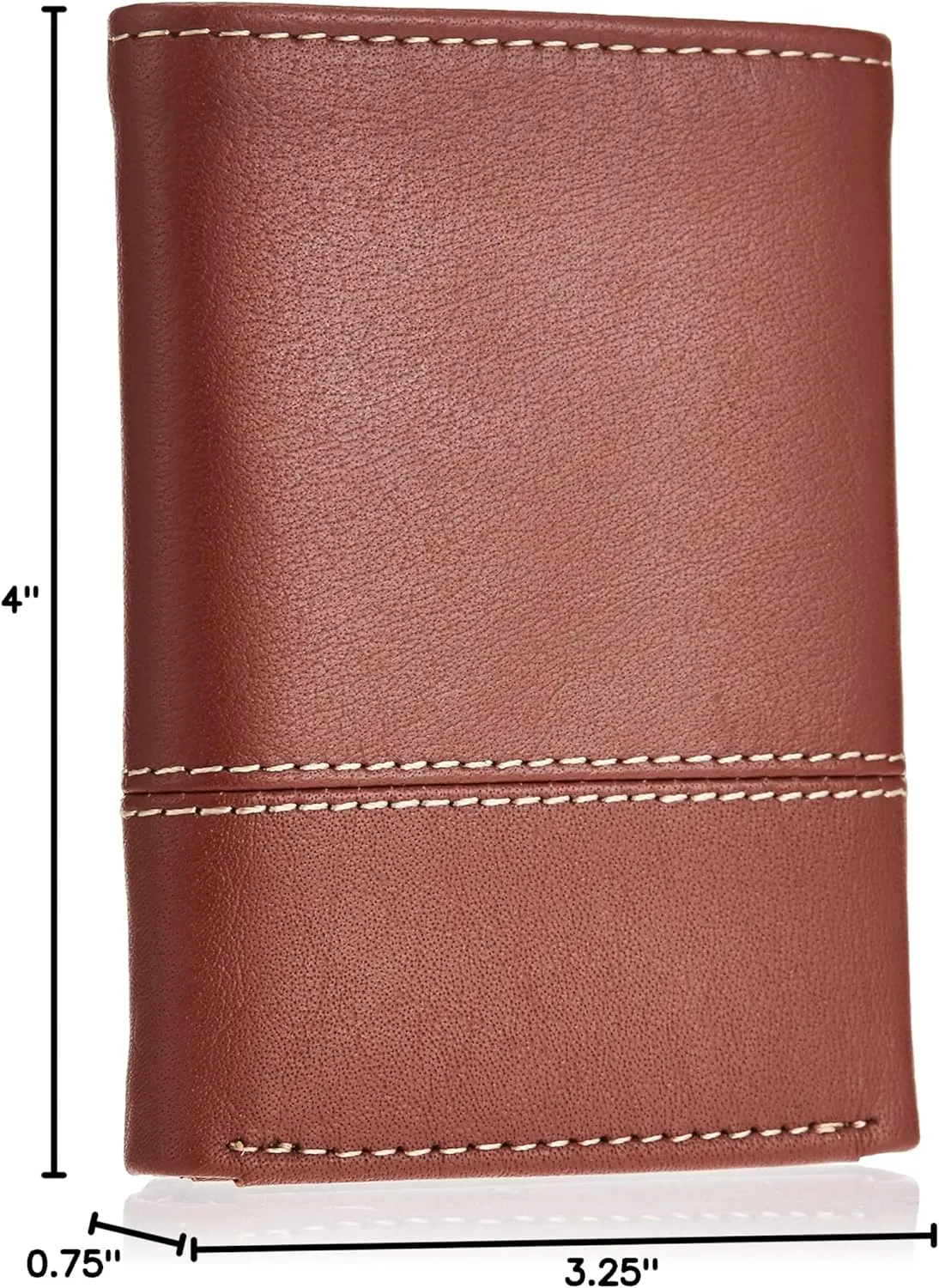 Timberland Men's Genuine Leather Rfid Blocking Trifold Wallet, Cognac, One Size