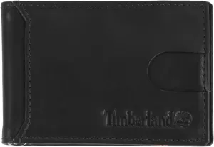 Timberland Men's Slim Leather Front Pocket Credit Card Holder Wallet