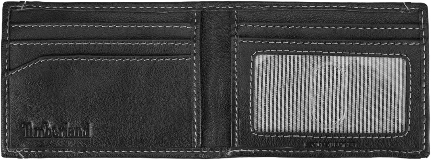 Timberland Men's Slim Leather Front Pocket Credit Card Holder Wallet