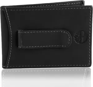 Timberland Men's Slim Leather Front Pocket Credit Card Holder Wallet