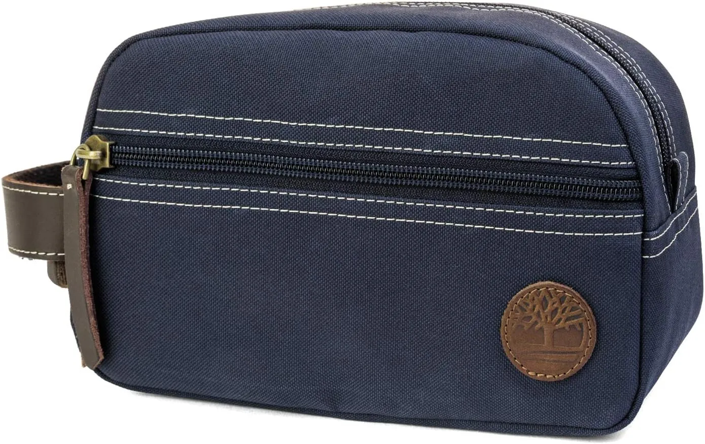 Timberland Men's Toiletry Bag Canvas Travel Kit Organizer, Navy, One Size